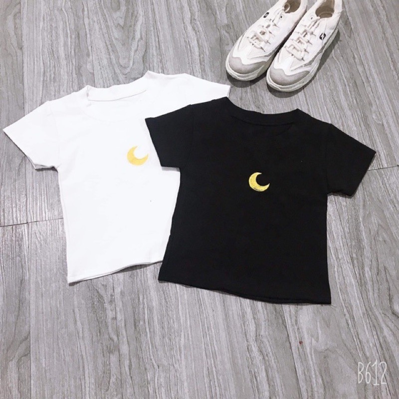 ÁO CROPTOP THÊU MẶT TRĂNG XINH SẮN