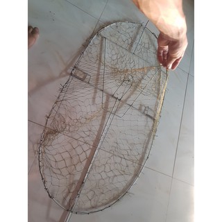 Mẹt bẫy quốc, bẫy bìm bịp ( loại hình bán nguyệt kích cỡ 49 X 1m ) chất liệu thép AC mạ chì không rỉ, lò xo cực mạnh