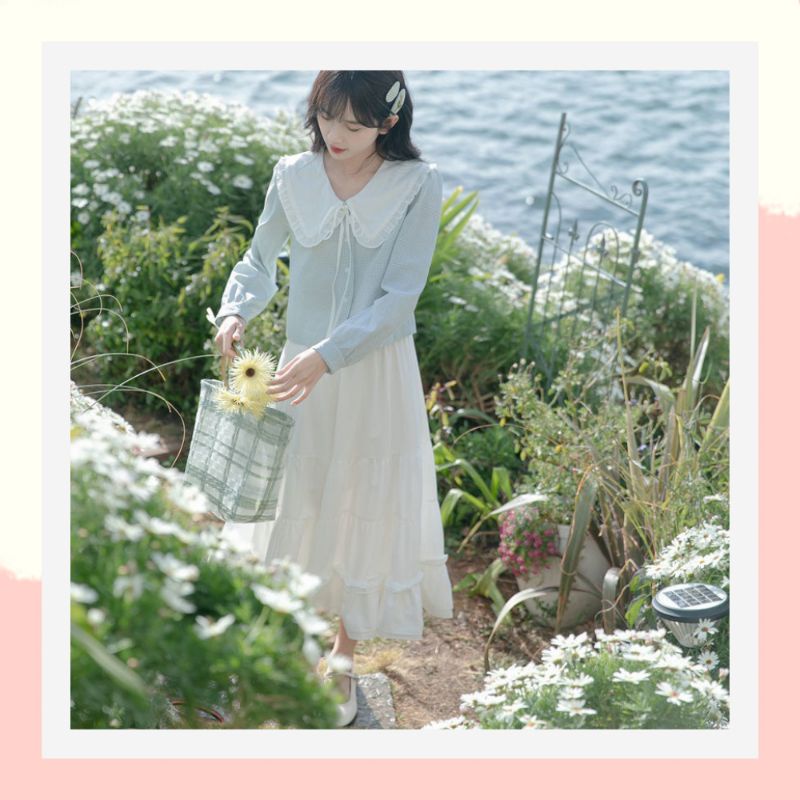 Chân váy dài xếp tầng bánh bèo dễ thương phòng cách hàn quốc,chân váy rời dài bigsize chữ a dành cho người mập chun 10