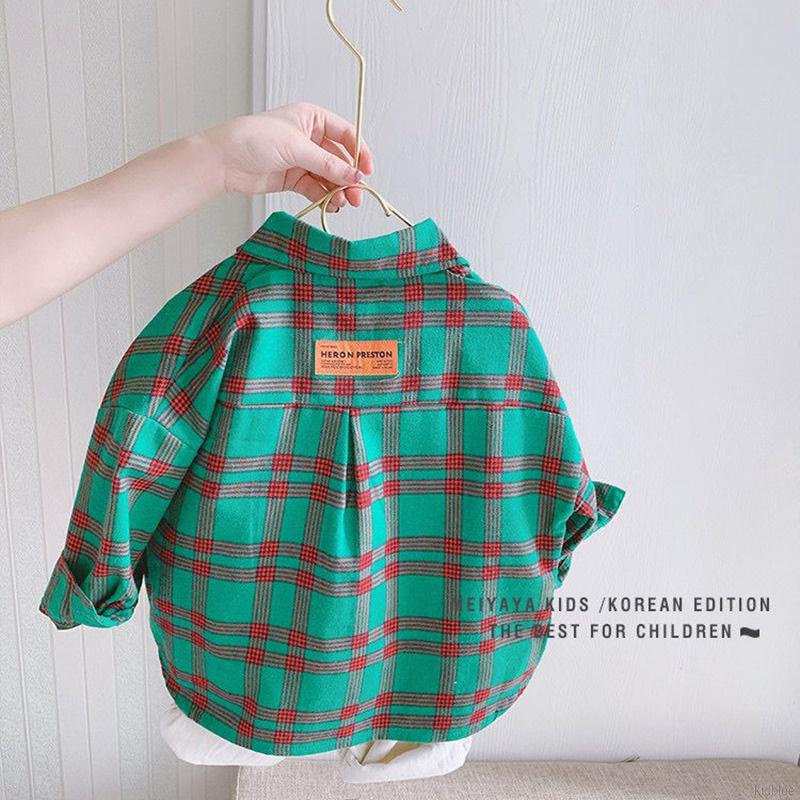 Áo Sơ Mi Tay Dài Phong Cách Hàn Quốc Cho Bé Trai