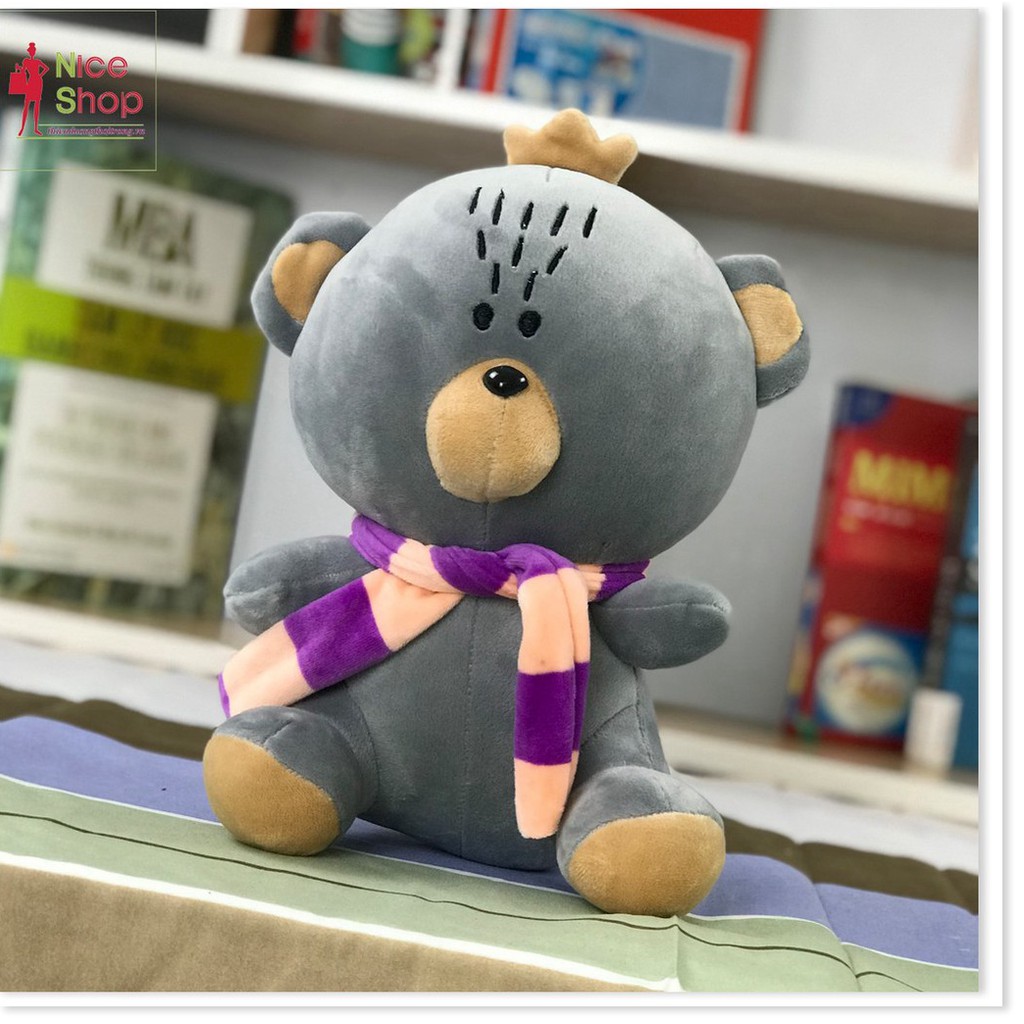 Giá Vốn - Gấu bông ôm teddy có khăn quàng cổ đáng yêu dùng để ôm & trang trí