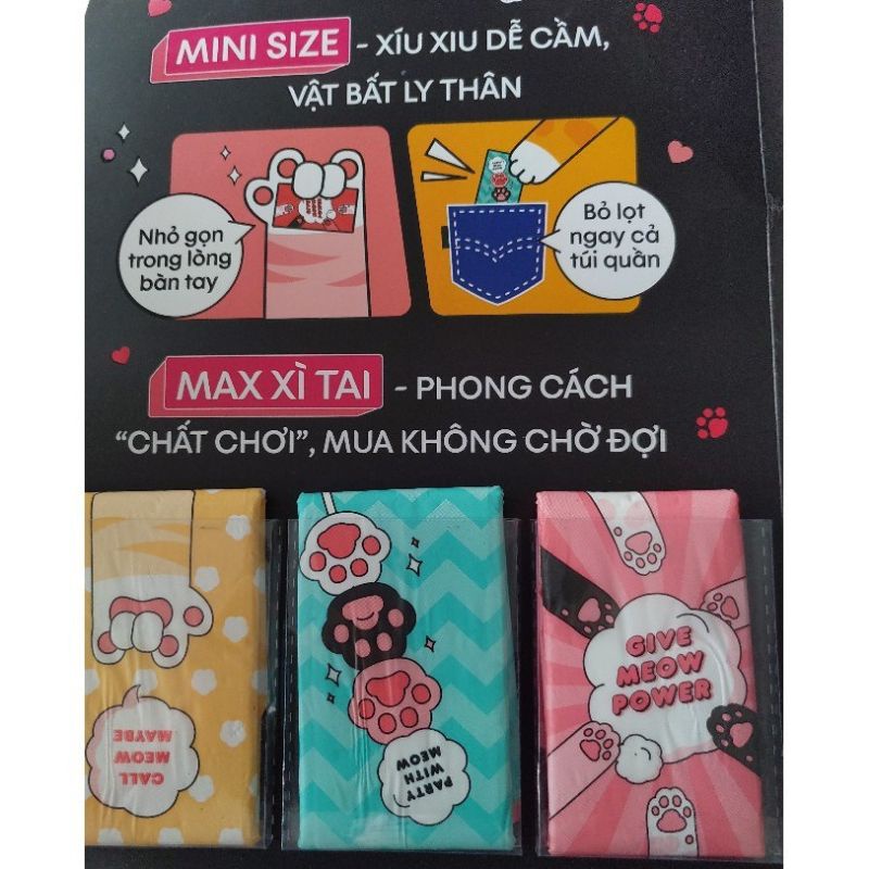 Băng vệ sinh Kotex mini meow gói 8 miếng 24cm