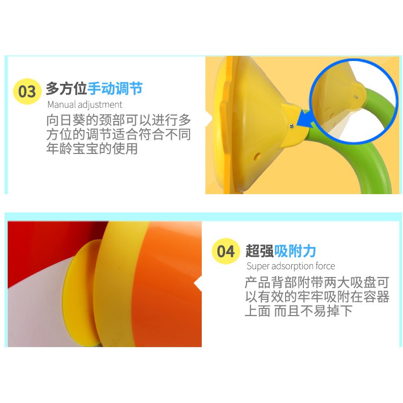 Vòi sen hoa hướng dương cho bé