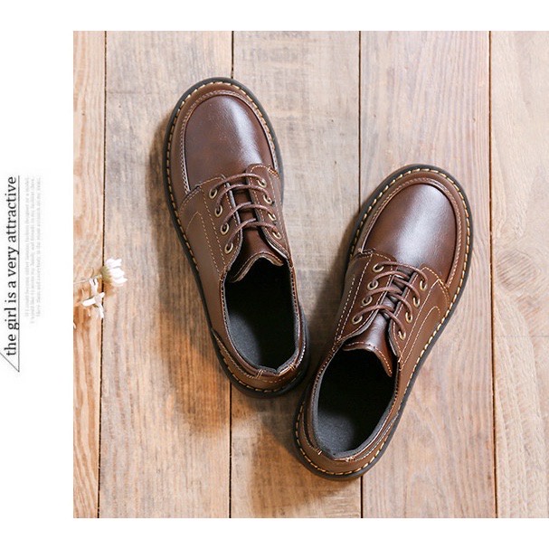 Giày tây giày da nữ đế 3 phân kiểu dáng thời thượng HOT 2022