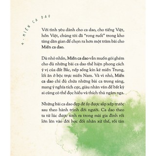 Sách - Miền ca dao (tuyển tập ca dao)