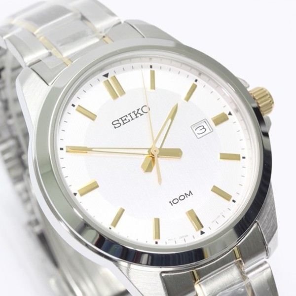 Đồng hồ nam Seiko SUR247P1 Chính Hãng Nhật Bản - Mạ Vàng Đờ mi - Dây Thép Không Rỉ -  Bảo Hành 5 Năm