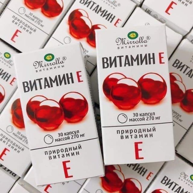 Viên E đỏ 270mr hộp 30v của Nga