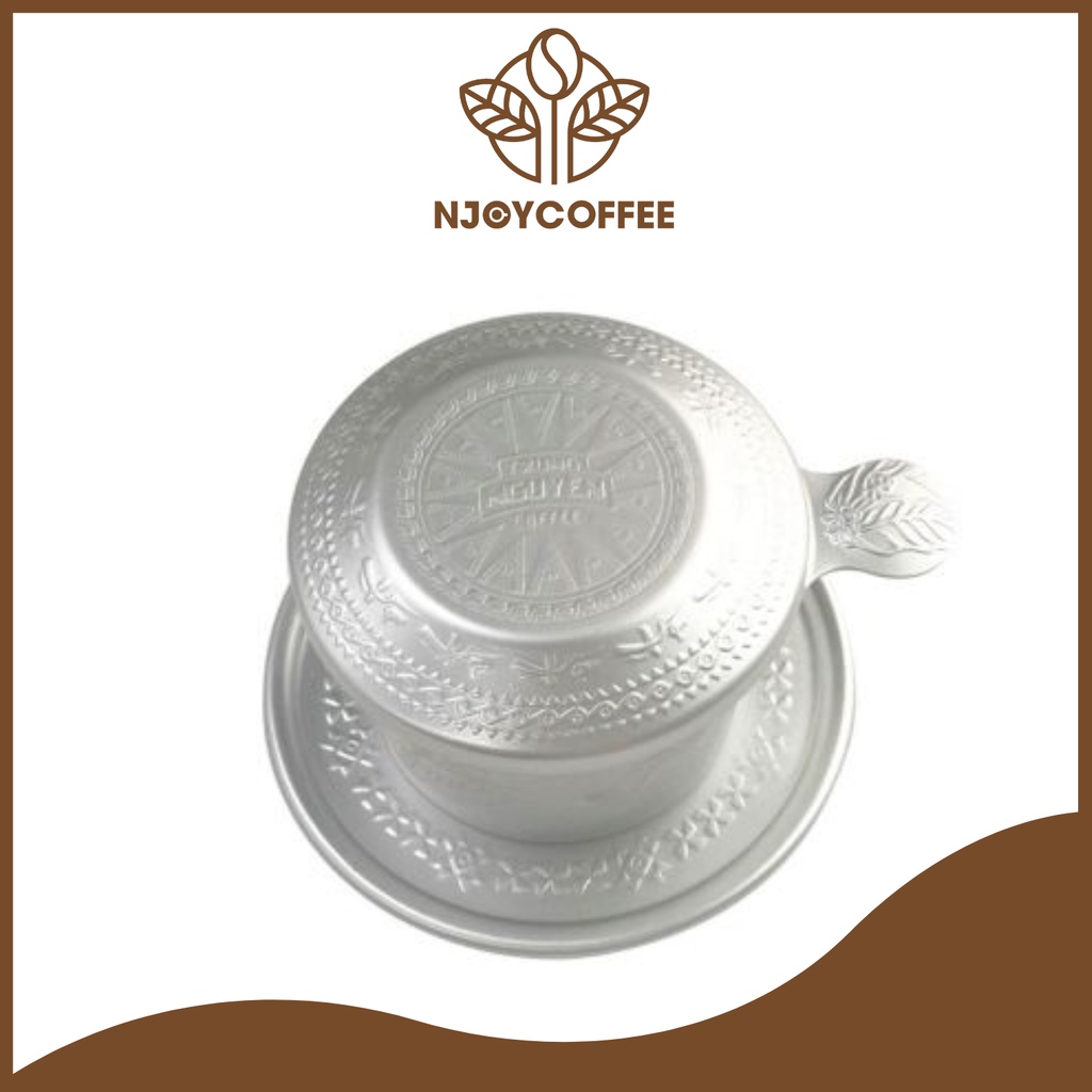 Phin Nhôm Trung Nguyên Legend, Hoa văn Trống Đồng in nổi - Njoy coffee