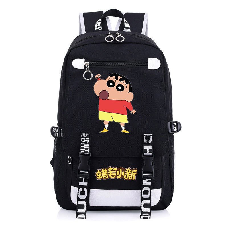 Balo nam nữ in hình CRAYON SHIN-CHAN Shin Cậu Bé Bút Chì anime chibi Thiết kế thông minh cặp sách đi học