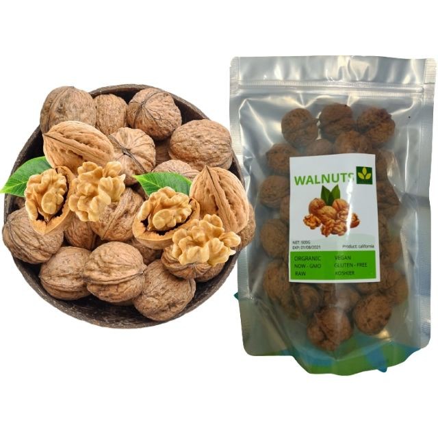 500gram Quả Óc Chó Nhập Khẩu, hàng mỏng vỏ, sấy khô date mới nhất, thơm ngon