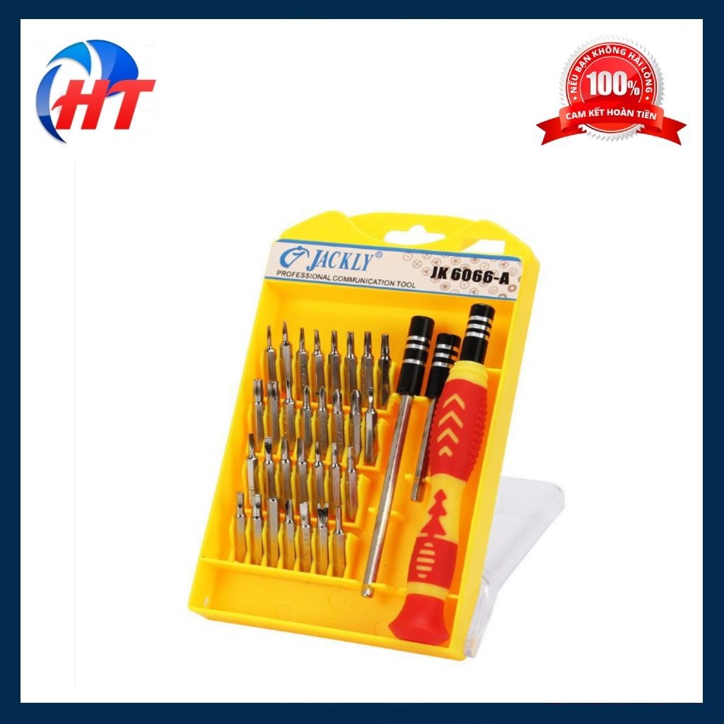 Bộ 32 món tua vít đa năng Jackly JK6066-B (Vàng)