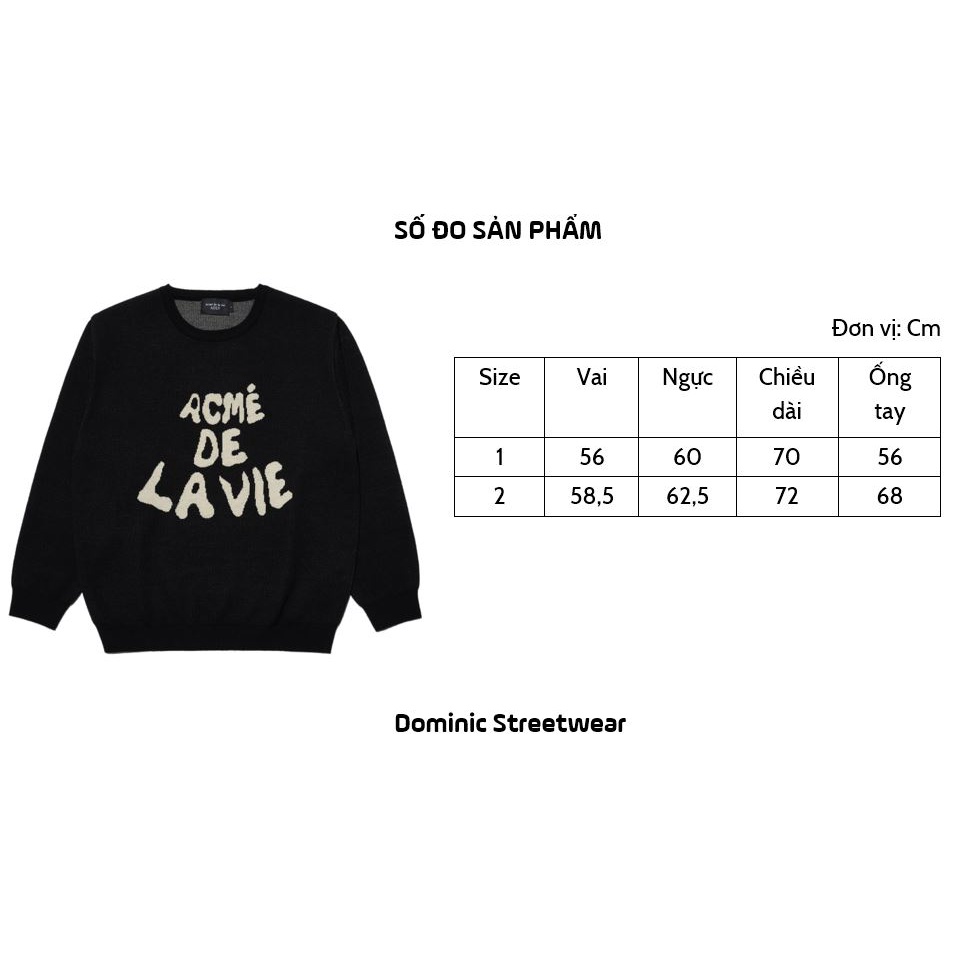 Áo len - Acmé de la vie - Sweater ADLV FRONT FULL LOGO KNIT