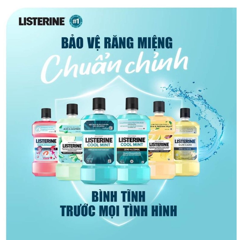 Nước súc miệng Listerine 250ml