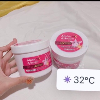 Kem body Alpha Ảbutin có chống nắng