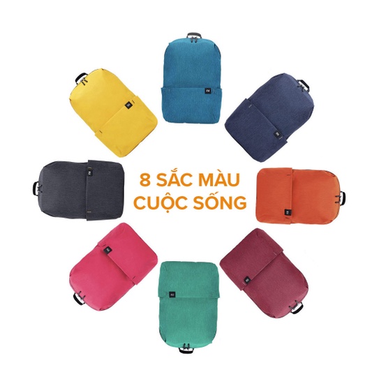 HOẢ TỐC | Balo Xiaomi Mi Casual Daypack chống nước 4 bậc 10L màu cam | MIHOANGGIA