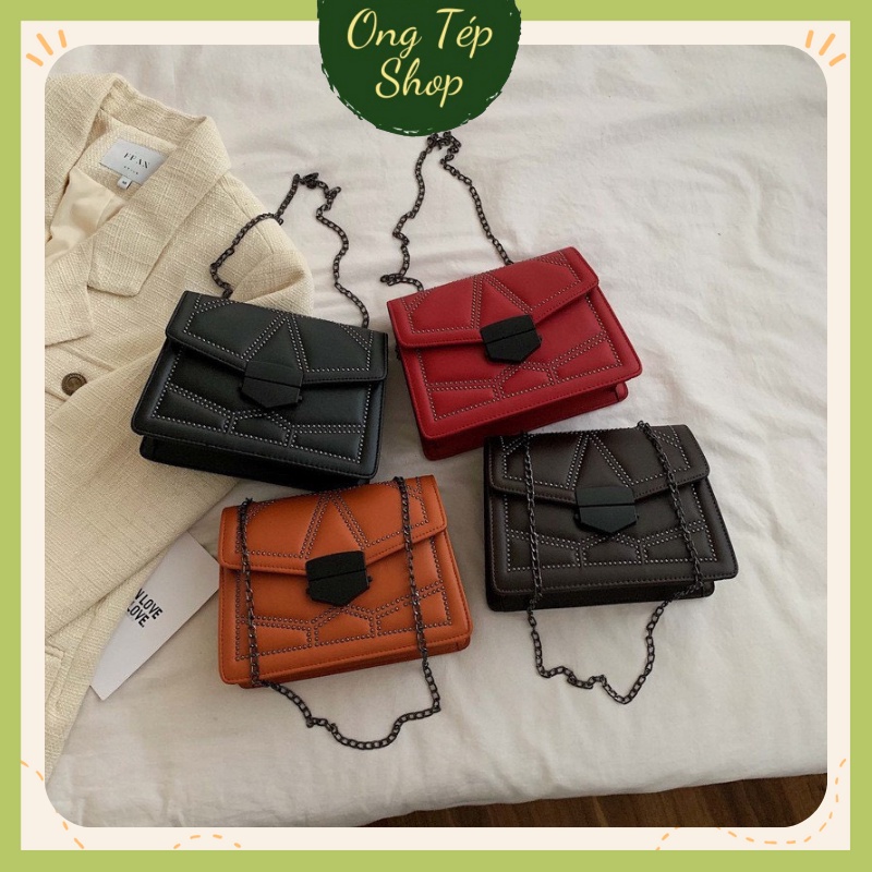 Túi đeo chéo nữ nhiều ngăn đi chơi mini da mềm cá tính giá rẻ