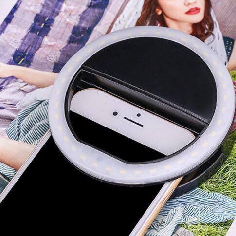 Đèn selfie Ring light cho điện thoại TẶNG KÈM DÂY SẠC  ( giao ngẫu nhiên màu )