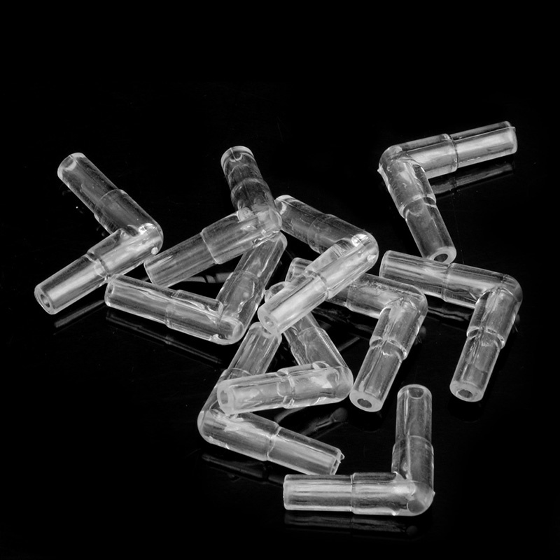 Set 10 Đầu Nối Ống Bơm Khí Bể Cá 2 Chiều Màu Trong Suốt
