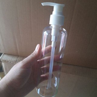 Chai nhựa pet vòi nhấn 100ml/150ml/200ml/250ml chiết mỹ phẩm