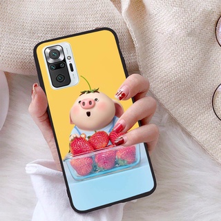 Ốp lưng xiaomi redmi note 10 pro viền dẻo tpu bst pig cute