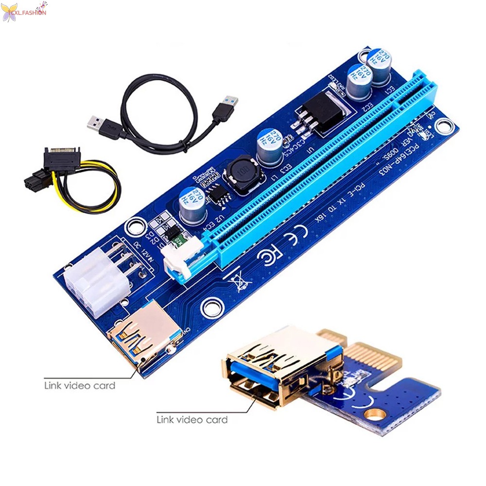 Cáp Mở Rộng Pci-E 009s 16x Với Cổng Usb 3.0