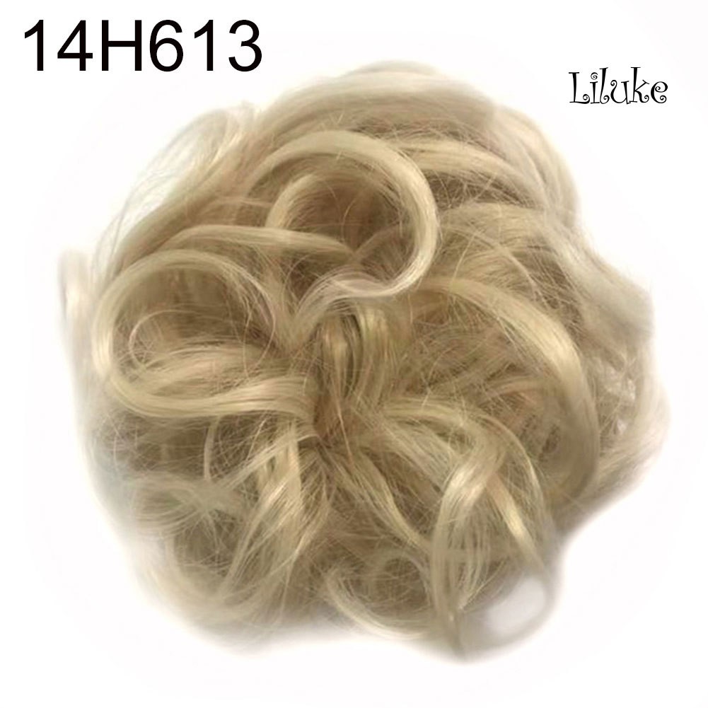 Búi Tóc Giả Xoăn Dài Gợn Sóng Co Giãn Dành Cho Cô Dâu