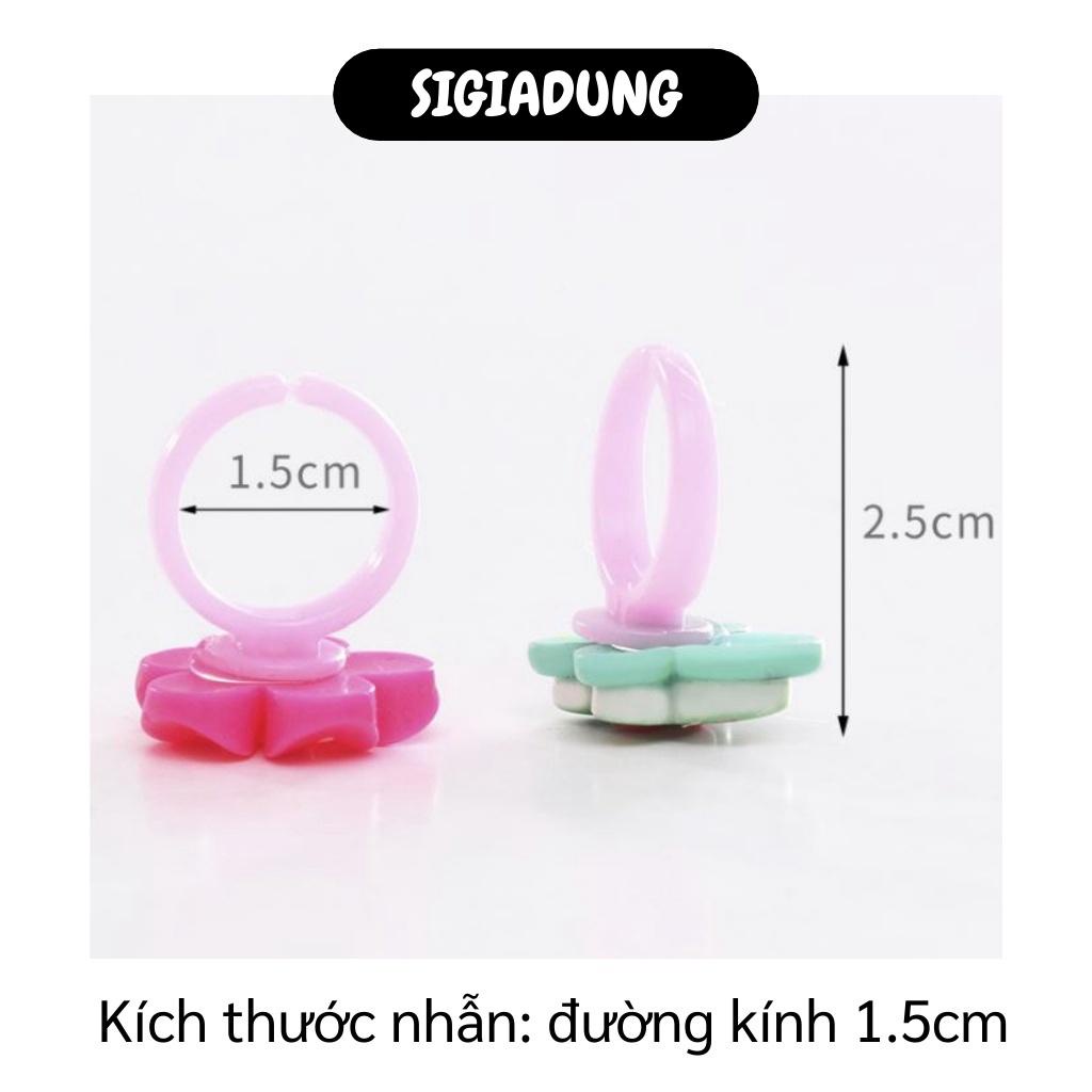 [SGD] Nhẫn Trẻ Em - Hộp 50 Chiếc Nhẫn Đeo Tay Bằng Nhựa Nhiều Kiểu Cho Bé Gái 5817