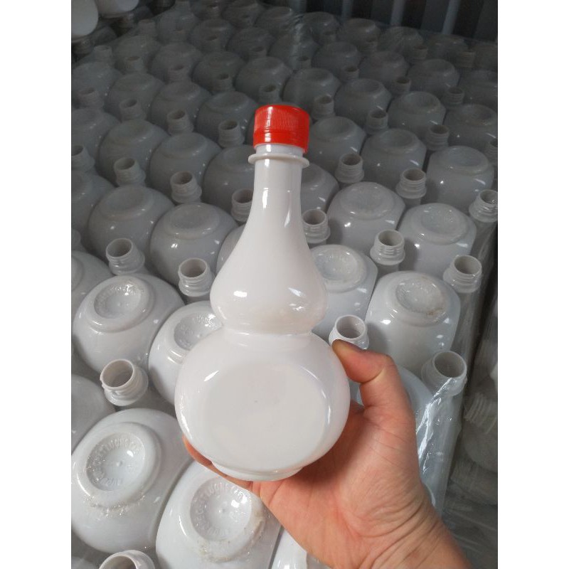 Combo 30 Chai hồ lô 500ml trắng sứ