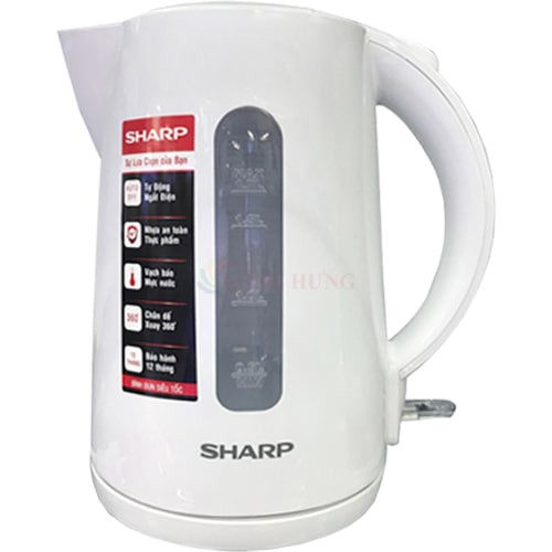 Bình đun siêu tốc Sharp 1.7 lít EKJ-17VPS - Hàng chính hãng