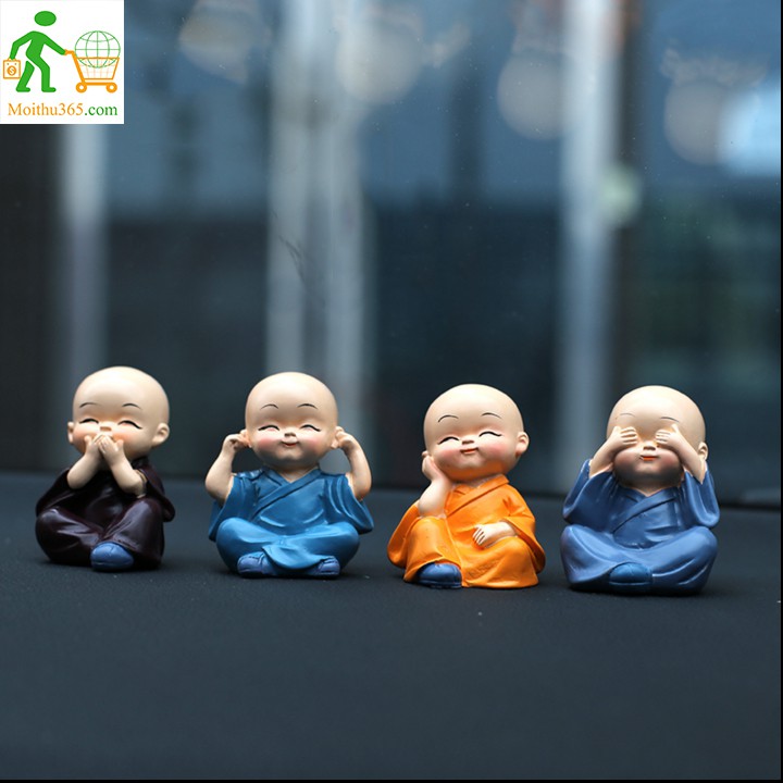 Bộ tượng tứ không Nhật bản hình các chú tiểu