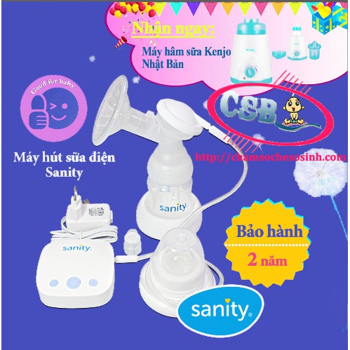 Máy hút sữa Sanity AP154AE + Tặng 1 máy hâm sữa Kenjo KJ01N