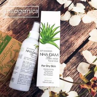 Xịt khoáng nha đam Milaganics 100ml