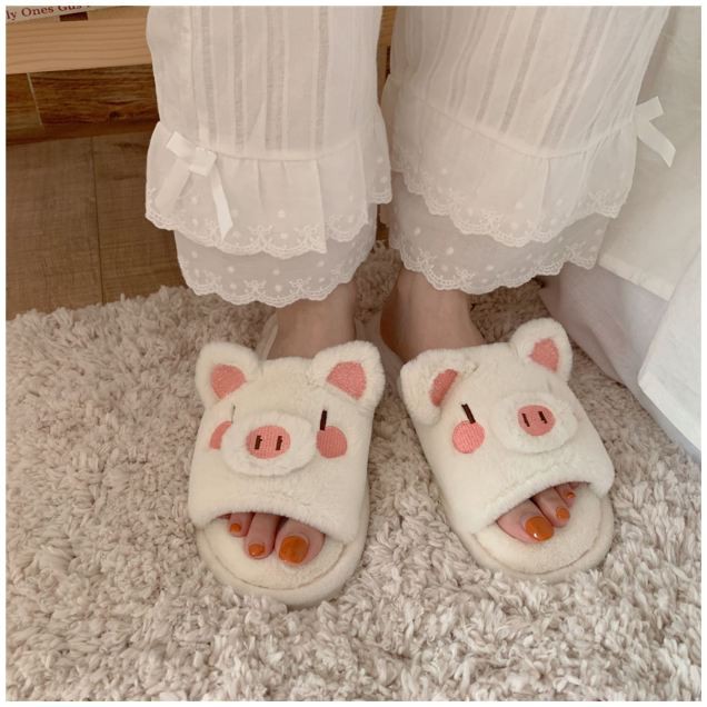 Dép heo và chó bông mang trong nhà - US240