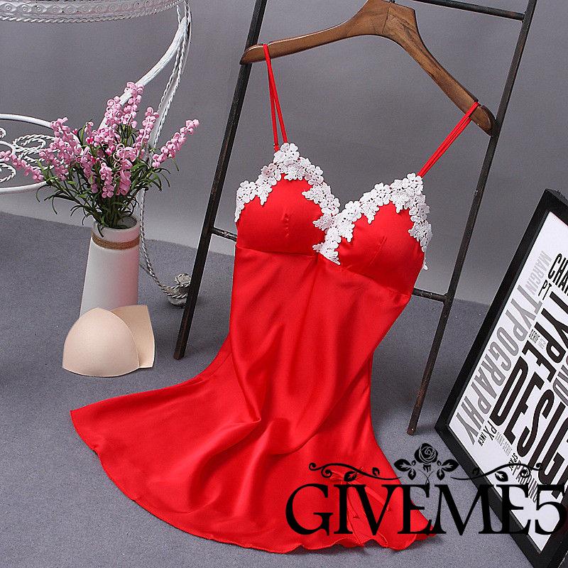 đồ ngủ Lụa Cổ Chữ V Gợi Cảm Cho Nữ