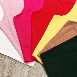 (Ảnh thật) Áo thun ba lỗ croptop