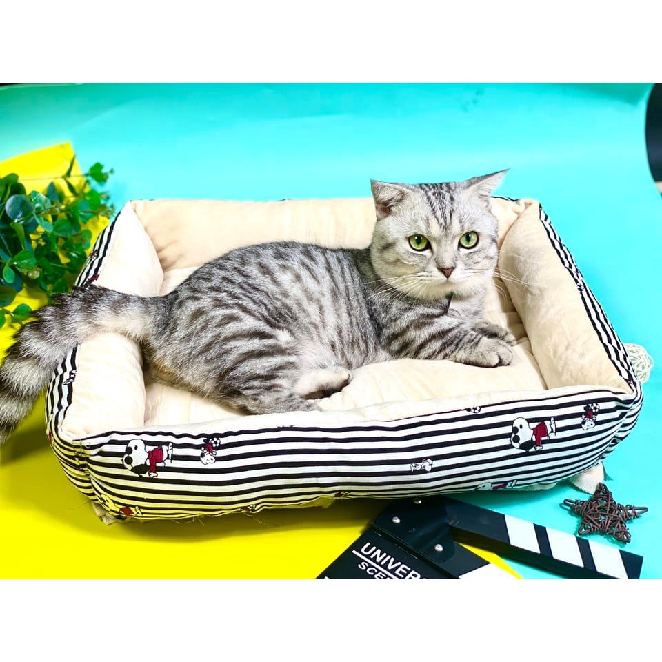 Ổ Nệm Bông Lớn Cho Chó Mèo Dễ Thương Mềm Mại