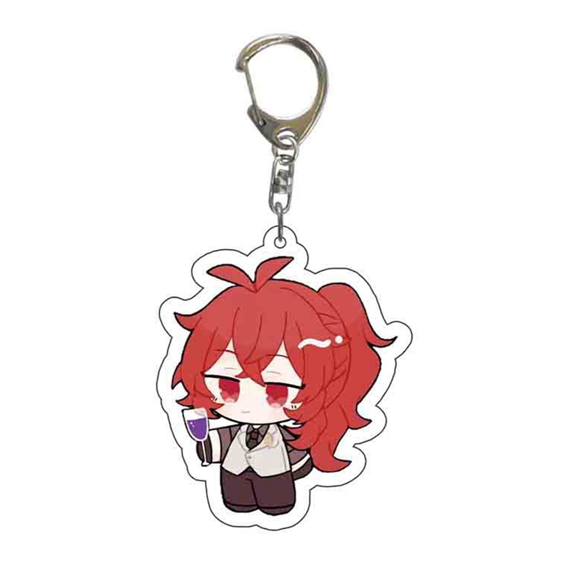 Tmdbyx Móc Khóa Nhựa Acrylic Họa Tiết Hoạt Hình Genshin Impact Kunikuzushi Morax Kaeya Xiao