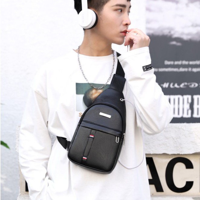 Túi đeo chéo nam da cao cấp chống nước 3 màu thời trang hot trend TC125 | BigBuy360 - bigbuy360.vn