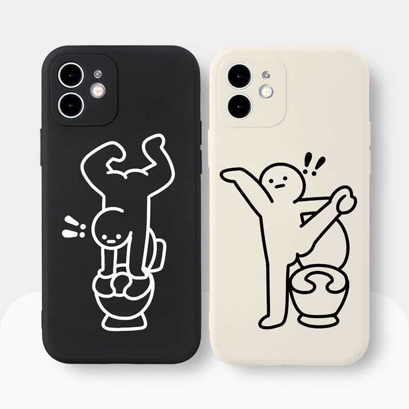 Ốp lưng IPhone Ngộ Toilet cạnh vuông 6/6plus/6s/6splus/7/7plus/8/8plus/x/xr/xs/11/12/13/pro/max/plus/promax BVC874