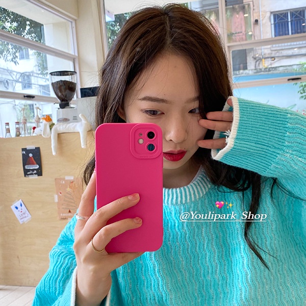 Ốp lưng iphone procam hồng rose kèm tim 7plus 8plus x xsmax 11 11promax 12 12pro 12promax 13 13pro 13promax - Dino case