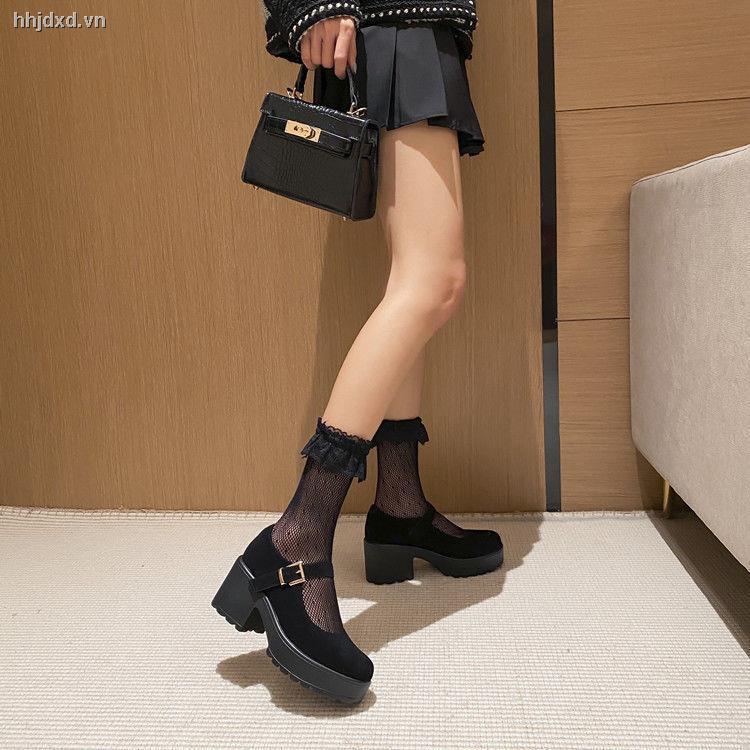 Giày Mary Jane cao gót đế dày dễ phối đồ thời trang cho nữ