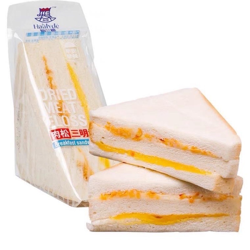 1 cái bánh Sandwich toast phô mai bơ ruốc mặn
