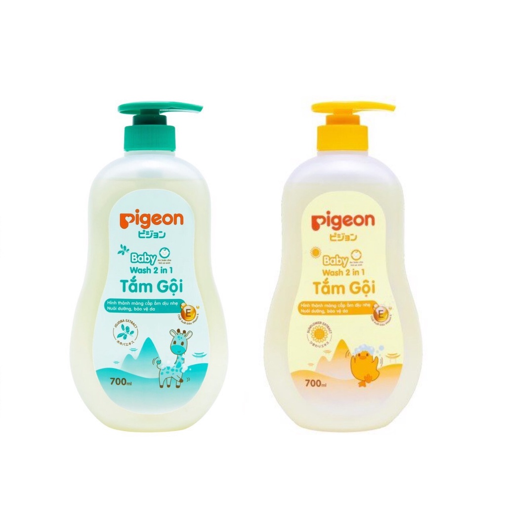 Sữa Tắm Gội Toàn Thân Cho Bé Pigeon Baby Wash 2 in 1 700ml