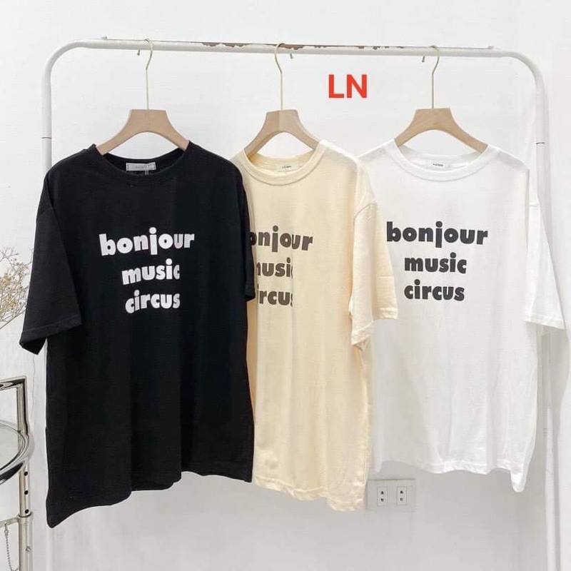 Áo phông chữ Bonjour TH6