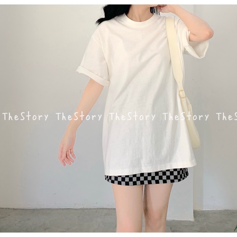 Áo thun nữ oversize trơn [STORY] A2388 (ảnh thật)