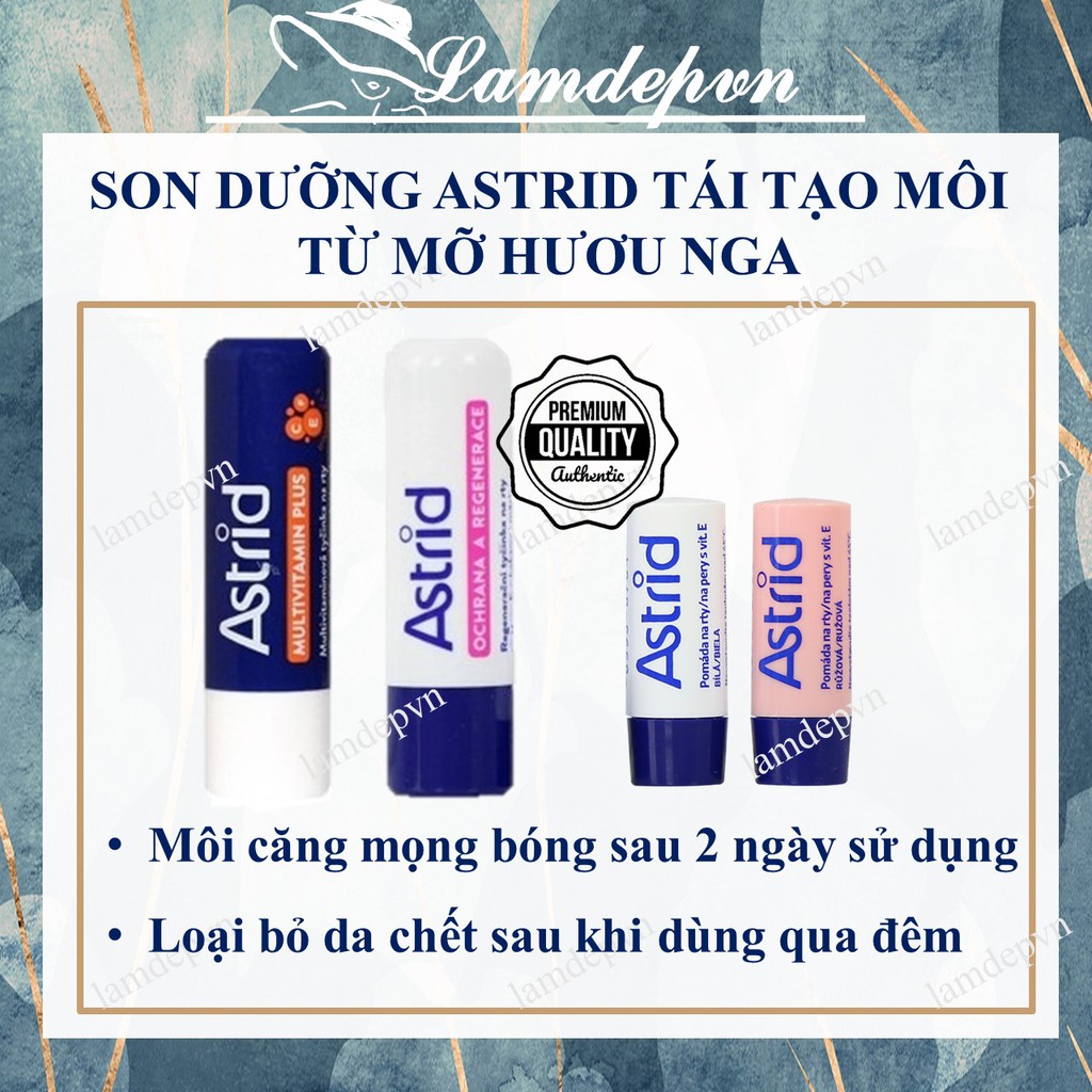 Son dưỡng Astrid Tái tạo môi từ mỡ hươu