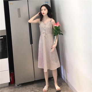 ODER]  váy  hai dây kẻ sọc RETRO . ( ảnh thật của khách cuối)