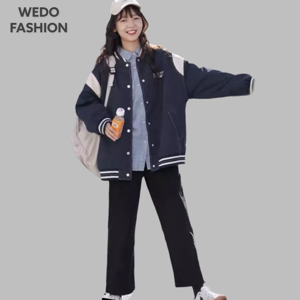 Áo khoác nữ, Áo Bomber nữ FOREST chất dù phong cách thể thao cá tính WEDO