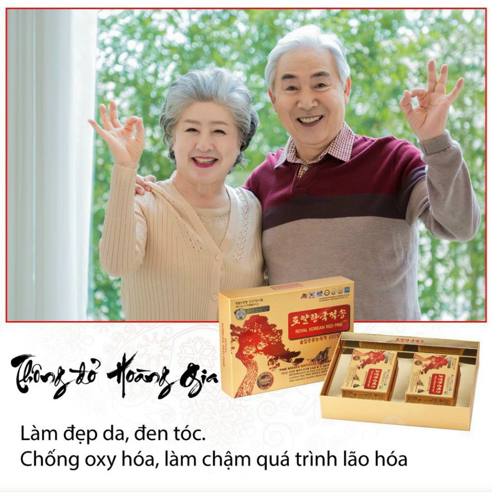 Tinh Dầu Thông Đỏ Chính Phủ Hàn Quốc Royal Red Pine 120 Viên