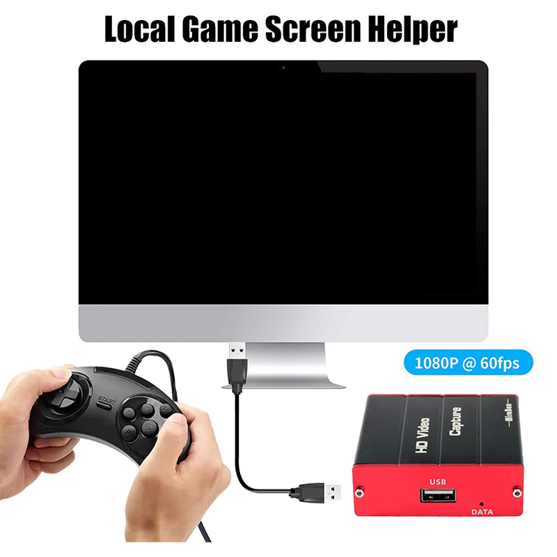 Thiết Bị Thu Tín Hiệu Video HDMI USB3.0 4K 1080P 60FPS HD Có HDMI Pass Through Work with Xbox PS5